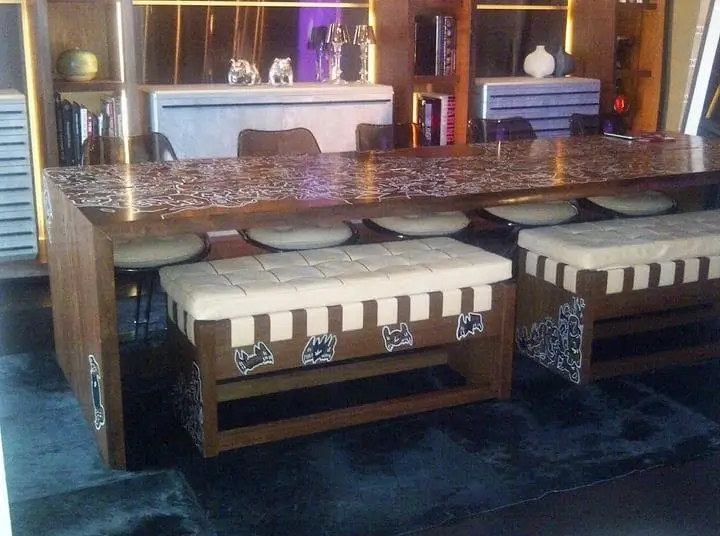 Table et bancs